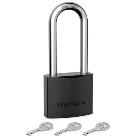 Kłódka pałąkowa 40 żeliwna z wydłużonym pałąkiem