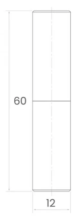 Zawias toczony Fi12 mm