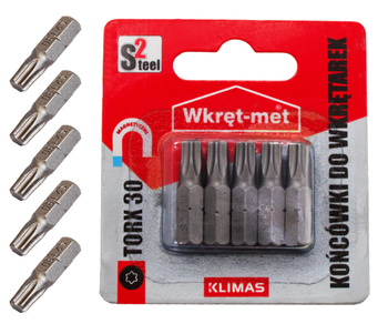 Końcówka montażowa typ TX-30 dł. 25 mm 5 szt