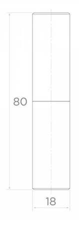 Zawias toczony Fi18 mm