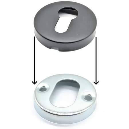 Szyld czarny okrągły na wkładkę