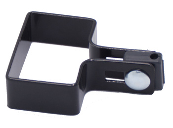 Obejma końcowa na słupek 60x40 mm czarna