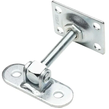 Zawias regulowany M12 z szyldem 115x40 mm i platerem 75x55x3 mm