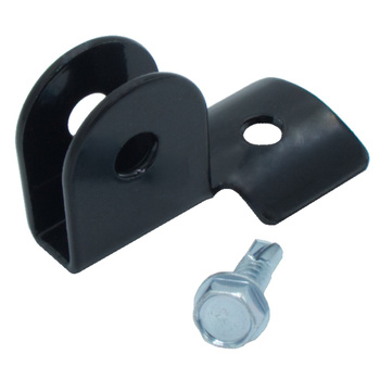 Uchwyt podpory słupka z wkrętem czarny