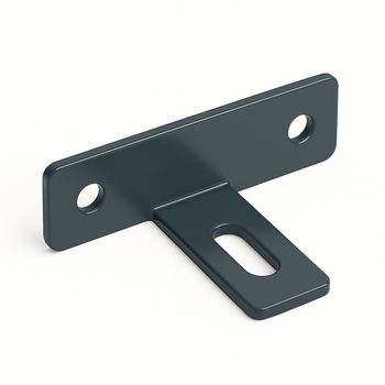 Mocowanie przęsła ogrodzeniowego w kształcie T gięte antracyt