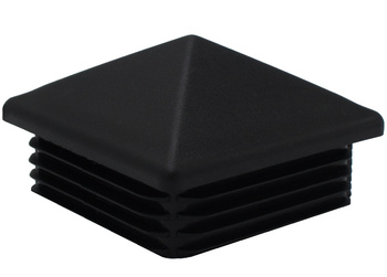 Zaślepka kopertowa na profil 80x80 mm czarna