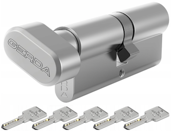 Wkładka z gałką Gerda H Plus G30/50 niklowana