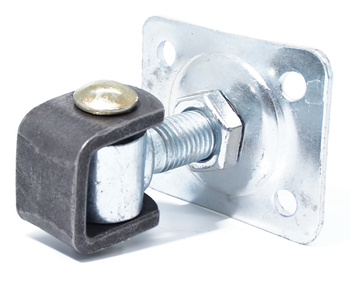 Zawias regulowany do przykręcenia M14 z szyldem 75x55x3 mm