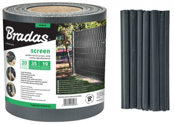 Taśma ogrodzeniowa 19cm x 35m antracyt