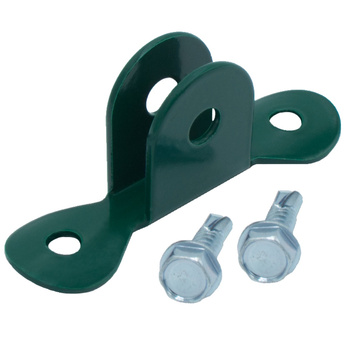 Uchwyt podpory słupka z wkrętem zielony