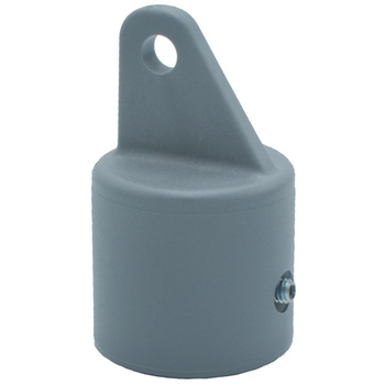 Nasadka słupka podporowego Fi48 mm szara ze śrubą dociskową