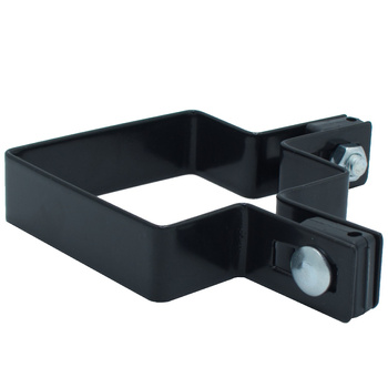 Obejma narożna na słupek 80x80 mm czarna