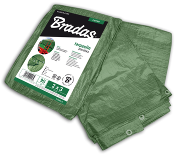 Plandeka wzmacniana GREEN  4x6m  90 g