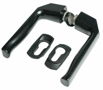 Klamki z szyldzikami czarne