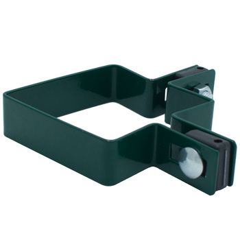 Obejma narożna na słupek 80x80 mm zielona