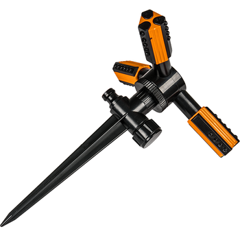 Zraszacz 3-ramienny z plastikowym kolcem