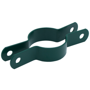 Obejma pośrednia do siatki do słupka Fi42 mm zielona
