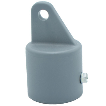 Nasadka słupka podporowego Fi38 mm szara z wkrętem