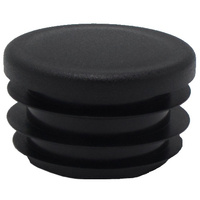 Zaślepka na rurę Fi38 mm czarna