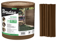 Taśma ogrodzeniowa 19cm x 35m brązowy