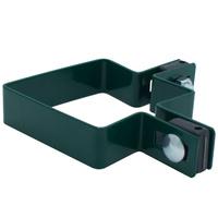 Obejma narożna na słupek 70x70 mm zielona