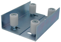 Prowadzenie górne bramy do przykręcenia 4 rolki