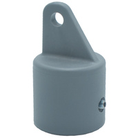 Nasadka słupka podporowego Fi48 mm szara ze śrubą dociskową