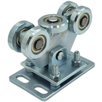 Wózek wahliwy z regulacją 5-rolkowy do profilu 80x80x4 mm