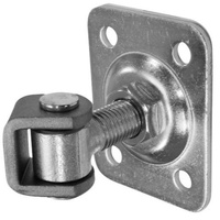Zawias regulowany do przykręcenia M16 z szyldem 75x55x3 mm