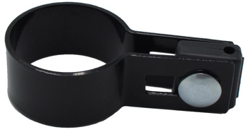 Obejma końcowa na słupek Fi38 mm czarna