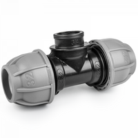 Trójnik do rur PE 25 mm / GW 3/4"