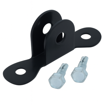 Uchwyt podpory słupka z wkrętem czarny