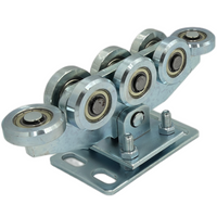 Wózek wahliwy z regulacją 8-rolkowy do profilu 80x80x5 mm