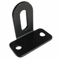 Mocowanie przęsła ogrodzeniowego w kształcie T gięte czarne