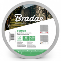 Taśma ogrodzeniowa 4,75cm x 35m jasnoszary