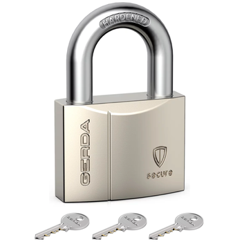 Kłódka pałąkowa wzmocniona 40 niklowana