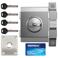 Zamek drzwiowy Gerda TYTAN ZX lewy grafit