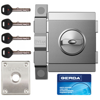 Zamek drzwiowy Gerda TYTAN ZX prawy grafit