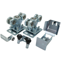 Zestaw wózków 5-rolkowych do profilu 70x70x4 mm