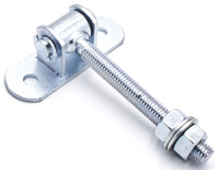 Zawias regulowany do przykręcenia M18 L-130 z szyldem 140x50x6 mm