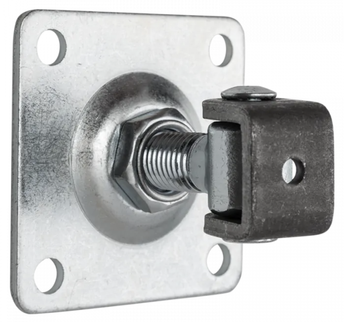 Zawias regulowany do przykręcenia M20 z szyldem 100x100x4 mm