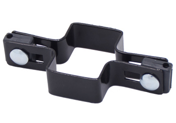 Obejma pośrednia na słupek 60x40 mm czarna