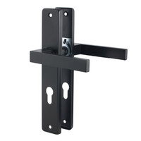 Klamko - klamka z szyldem 72 mm czarna