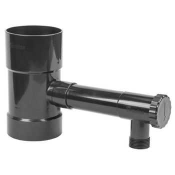 Zbieracz wody deszczowej z zaworem 100 mm grafit
