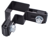 Obejma narożna na słupek 50x50 mm czarna